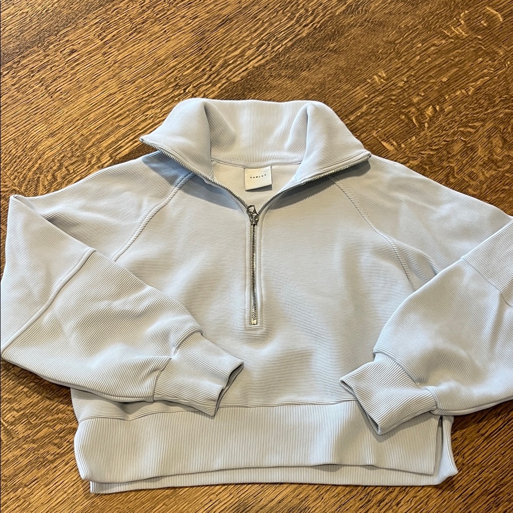 Varley light blue Milano half zip
